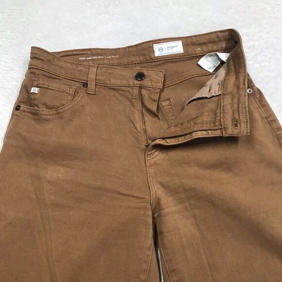 ADRIANO GOLDSCHMIED Saige Jean Women 29(30x28) Ginger Wide Leg Crop - Picture 3 of 14